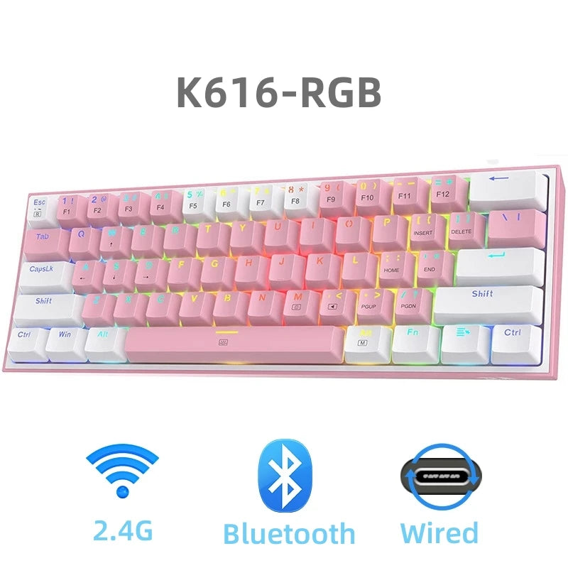 Redragon K617 Fizz 60% Wired RGB Gaming Keyboard