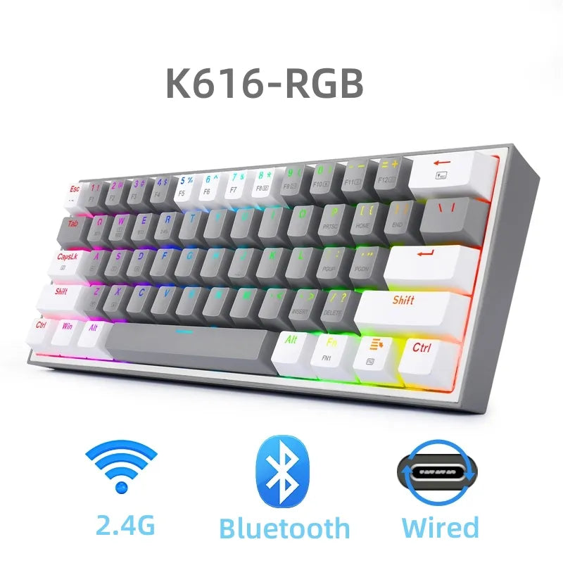 Redragon K617 Fizz 60% Wired RGB Gaming Keyboard