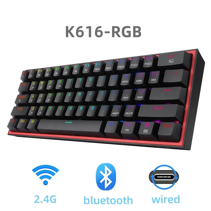 Redragon K617 Fizz 60% Wired RGB Gaming Keyboard