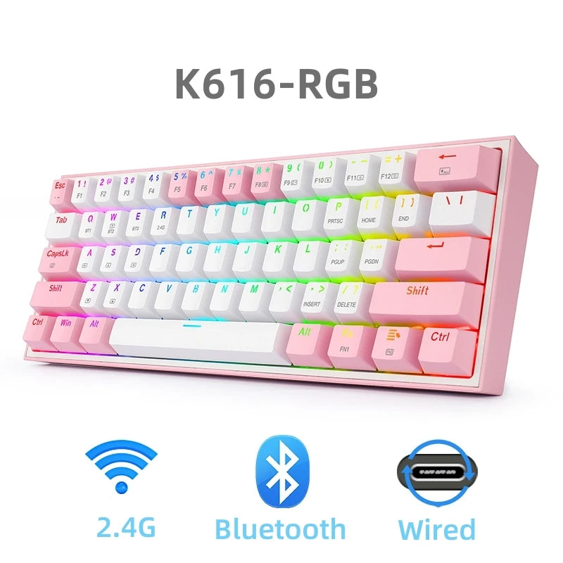 Redragon K617 Fizz 60% Wired RGB Gaming Keyboard