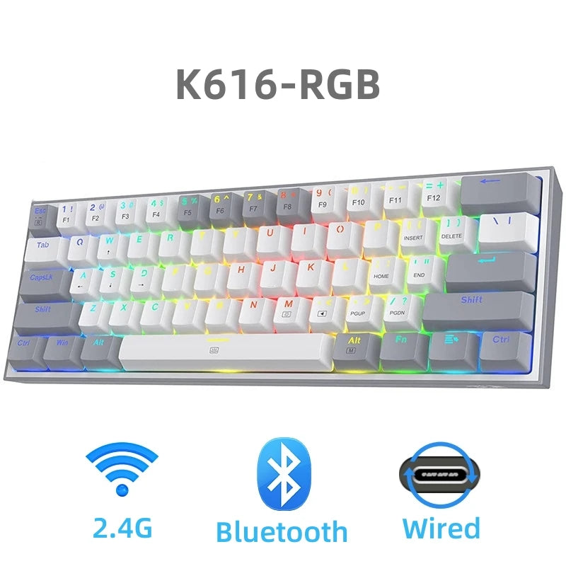 Redragon K617 Fizz 60% Wired RGB Gaming Keyboard